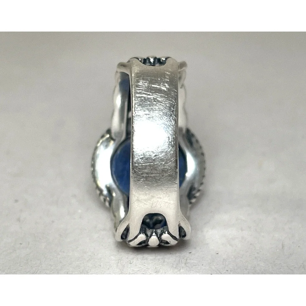 Carolyn Pollack 925 Sterling Silver Lapis Lazuli Ring Size 9.75 8g Signed